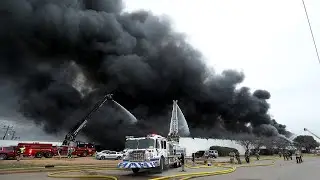 Five-alarm fire billows smoke in Richland Hills