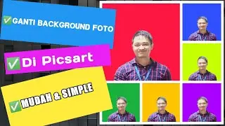 Picsart Photo Editing | Cara Mengganti Background Foto Di HP | Picsart Tutorial