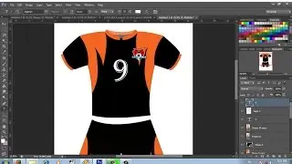 how to design a sports t-shirt with photoshop