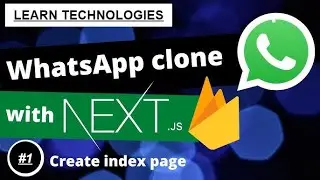 Created Main Screen Structure Or UI (User Interface) Of Whatsapp Clone Series Using Next Js Part #1