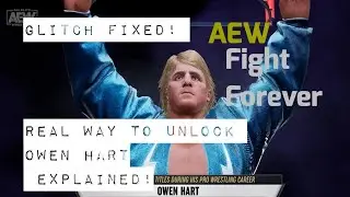 How to unlock Owen Hart EXPLAINED! TRUE WAY! AEW Fight Forever