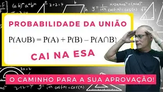 Probabilidade da União de dois eventos.