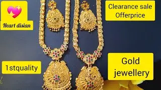 #Microplat gold 1stquality necklace and aaram collection  wholesale price