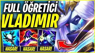 FULL ÖĞRETİCİ YENİLENEN BUILD İLE DÜŞÜK ELO VLADIMIR (TOP, MID BİR ARADA!)
