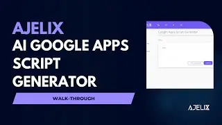 AI in Excel - Google Apps Script Generator - Open AI in Google Sheets - Write Code with AI - Ajelix