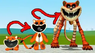 NEW EVOLUTION OF FORGOTTEN SMILING CRITTERS TIRELESS TIGER POPPY PLAYTIME CHAPTER 3 In Garry's Mod!