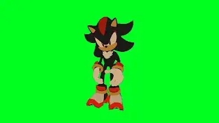 Shadow The Hedgehog dancing green screen