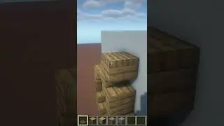 как сделать книжную полку в майнкрафт без модов minecraft shorts #безмодов  #майнкрафт #minecraft