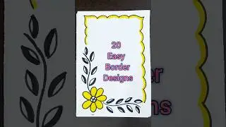 Border designs|Easy design borders for project work 