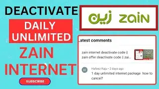 how to cancel zain daily internet package || how to Deactivate zain unlimited internet package