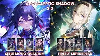 Apocalyptic Shadow 2.3 | Seele Sparkle Mono Quantum & FireFly Ruan Mei SuperBreak | Honkai StarRail