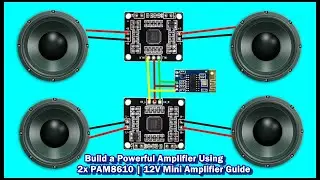 Build a Powerful Amplifier Using 2x PAM8610  12V Mini Amplifier Guide #amplifier #amplifiercircuit