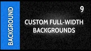 Web Design Tutorials for Xara Web Designer 9 Premium Lesson 131: Custom Full-width Backgrounds