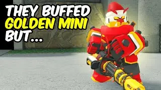 THEY BUFFED THE GOLDEN MINIGUNNER BUT... | Tower Defense Simulator | ROBLOX