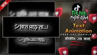 Black screen text effect on alight motion 🔥 Tik tok viral text animation || Free XML - Lesson bell