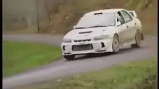 Tommi Makinen Tests the new CN9A Chassis with Ralliart 1997 Lancer Evolution IV