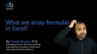 What are array formulas in Excel?