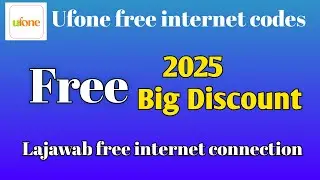 ufone free internet 2025//ufone free mb code