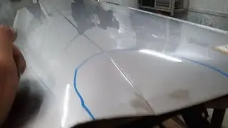 PDR. Сильный залом по краю двери.