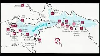 Map of Bass Lake California