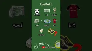 Football Vocabulary |#soccer #shorts #englishquiz #learnenglish #esl #انجليزي #英語を習う #英単語 #ingles