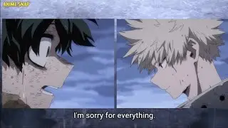Katsuki Bakugo apologized to Midoriya Izuku