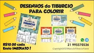 DESENHOS DO TIBURCIO PARA COLORIR!