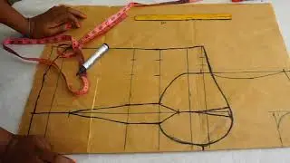 How to cut bustier corset with yoke pattern pt 1