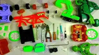 Attachment of Toy Vehicles | Assemble Toy Ambulance, Truck, bicycle, Jeep car, motorcycle #etoystv