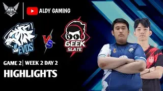 EVOS VS GEEK | Game 2 | Week 2 Day 2 | Highlights MPL ID Season 12