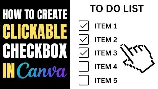 How to create CLICKABLE CHECKBOX on Canva! | FAST and Full Tutorial!