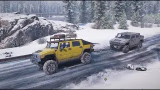 SnowRunner Hard Mode - 4k - № 63 - Аляска,  Залив Педро - Дорога в горах и находим ANK MK38