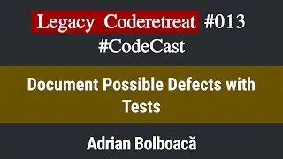 Code Cast: Legacy Coderetreat Episode 13 - Document Possible Defects With Tests [Java]