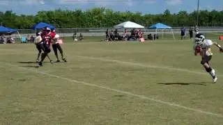 Decleated!!  Big Pop Warner football hit