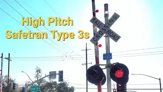 Railroad Crossing Compilation Of Safetran Type 3 High Pitch Electronic Bells