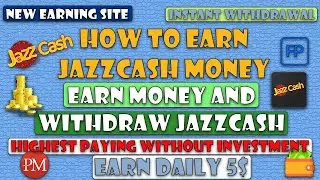 New Earning Website | How to Earn JazzCash Money | Withdraw JazzCash  PTC, Tasks, ShotLinks, Faucet