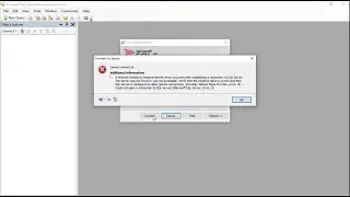 Could not open a connection to SQL Server