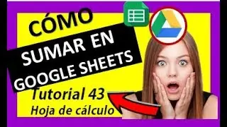 ✅ ⭐Sumar en Google drive hoja de calculo - SUMAS EN  Google Sheets 2018✅ ⭐