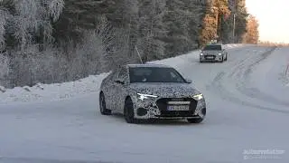 2021 Audi A3 Sedan Spied Cold Weather Testing