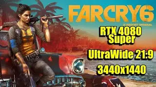 Far Cry 6 RTX 4080 Super UltraWide 21:9 3440x1440 RayTracing Maxed Out HDR | FRAME-RATE TEST
