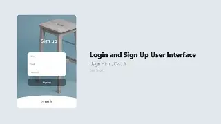 login and sign up User Interface | using CSS HTML JS