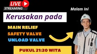 Kerusakan Main Relief, Safety Valve dan Unload valve excavator Pc 200-8 LIVE STREAMING