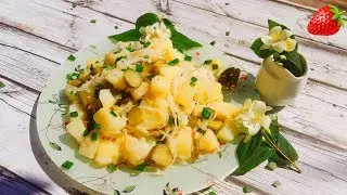 Деревенский салат с квашеной капустой