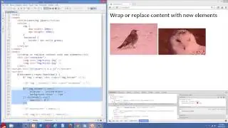 Beginner jQuery Tutorial 16 - Wrapping and replacing elements with new ones