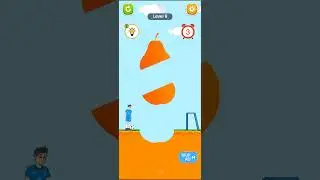 Help the guy to cut pear 🤣😳 funny game level 8 #trending #viral #10million
