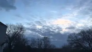 Afternoon sky at Last Minute Productions in Needham