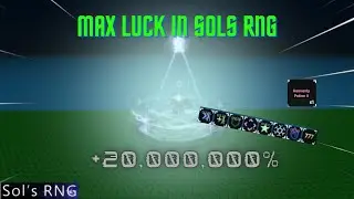 THIS IS WHAT MAX LUCK GETS YOU IN SOLS RNG ( I COOKED A 30M+ AURA )