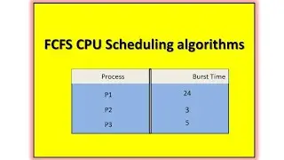 FCFS CPU Scheduling algorithms। Without Arrival time l Solve question using  FCFS|Hindi Tutorials
