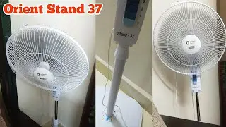 Orient Stand 37 Fan Unboxing & Fitting | High Speed Pedestal Fan 2000 RPM by Orient