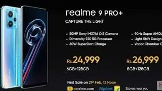 Latest phone 📱 Realme 9 😱in White Colour 🤗in Rs 17,499GB RAM | 128 GB ROM🔥realme